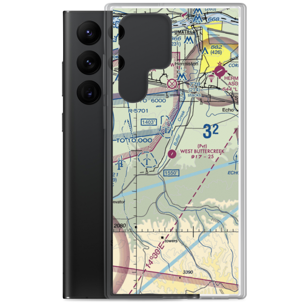 West Buttercreek Airport (OL02) VFR Sectional Samsung Case Samsung Galaxy S22 Ultra model shown