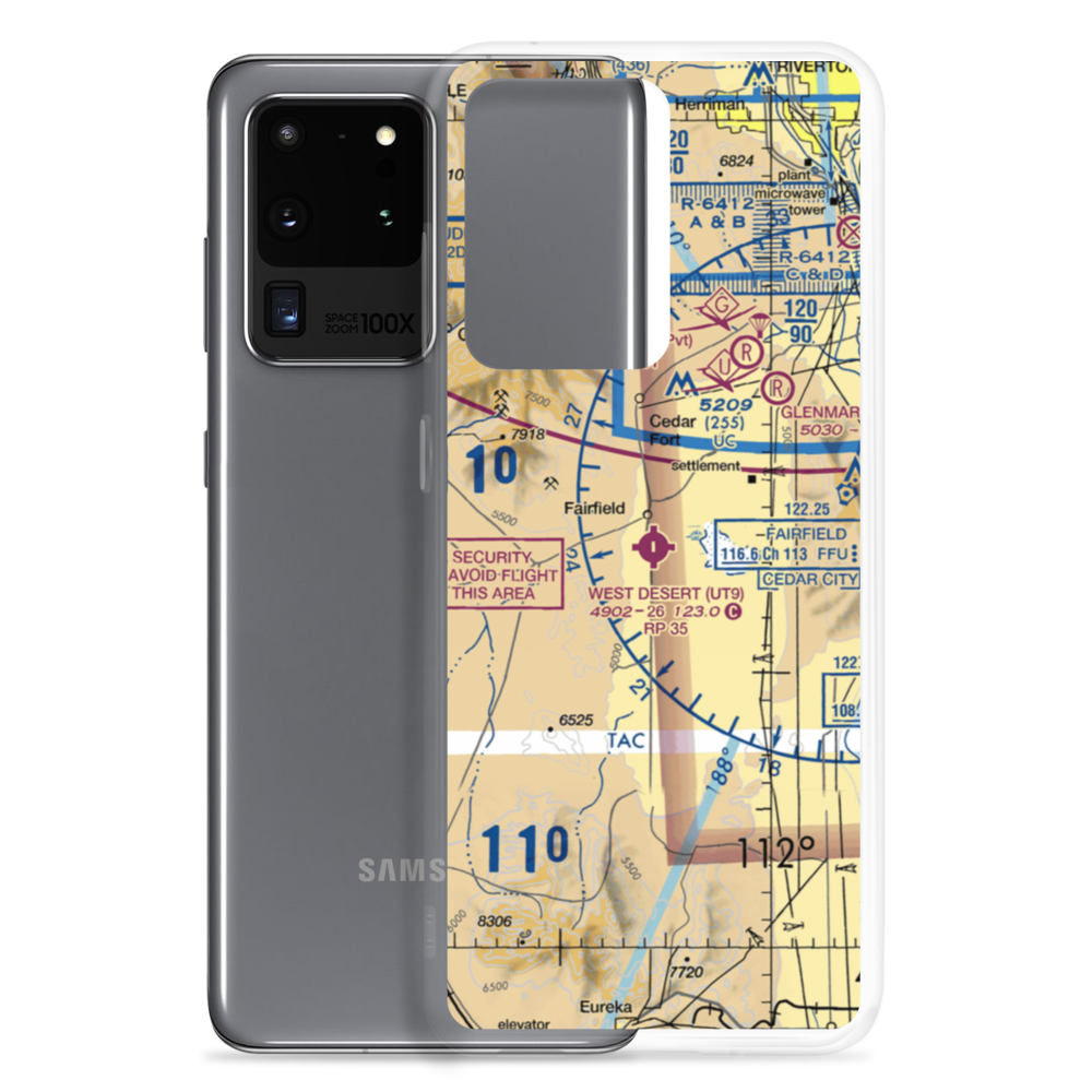West Desert Airpark (UT9) VFR Sectional Samsung Case Samsung Galaxy S20 Ultra model shown