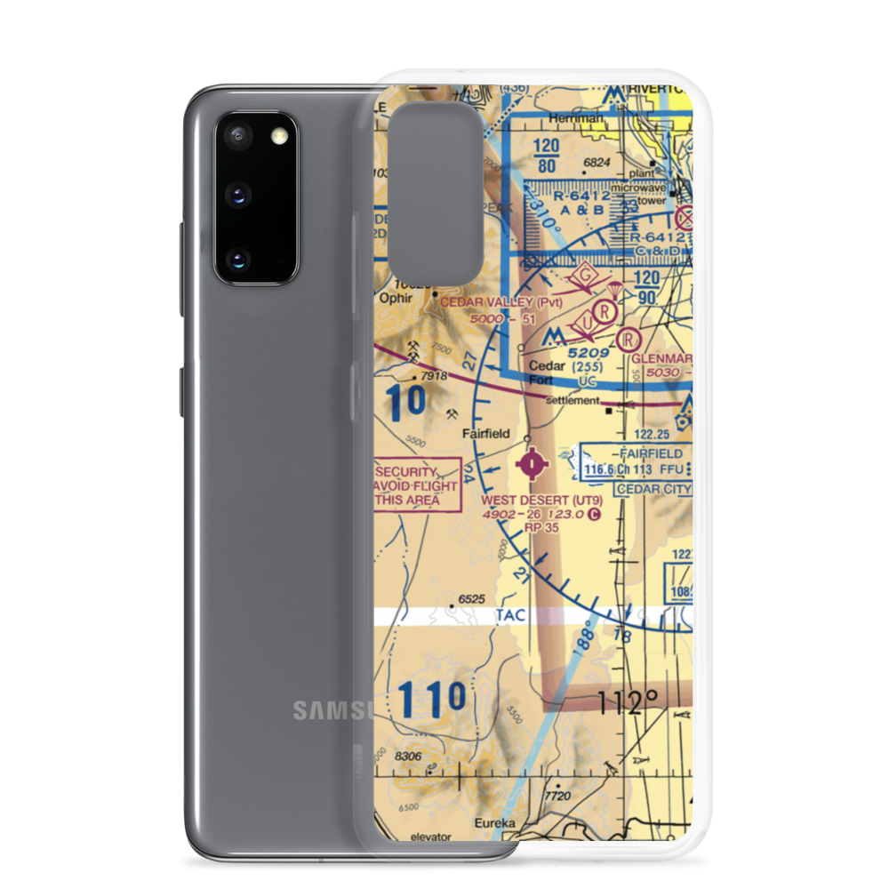 West Desert Airpark (UT9) VFR Sectional Samsung Case Samsung Galaxy S20 model shown