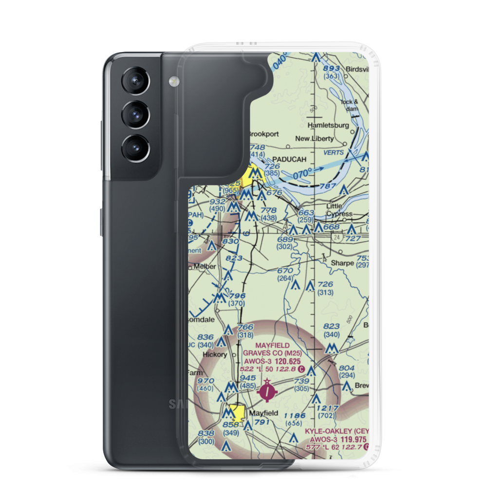 West Kentucky Airpark (5KY3) VFR Sectional Samsung Case Samsung Galaxy S21 model shown