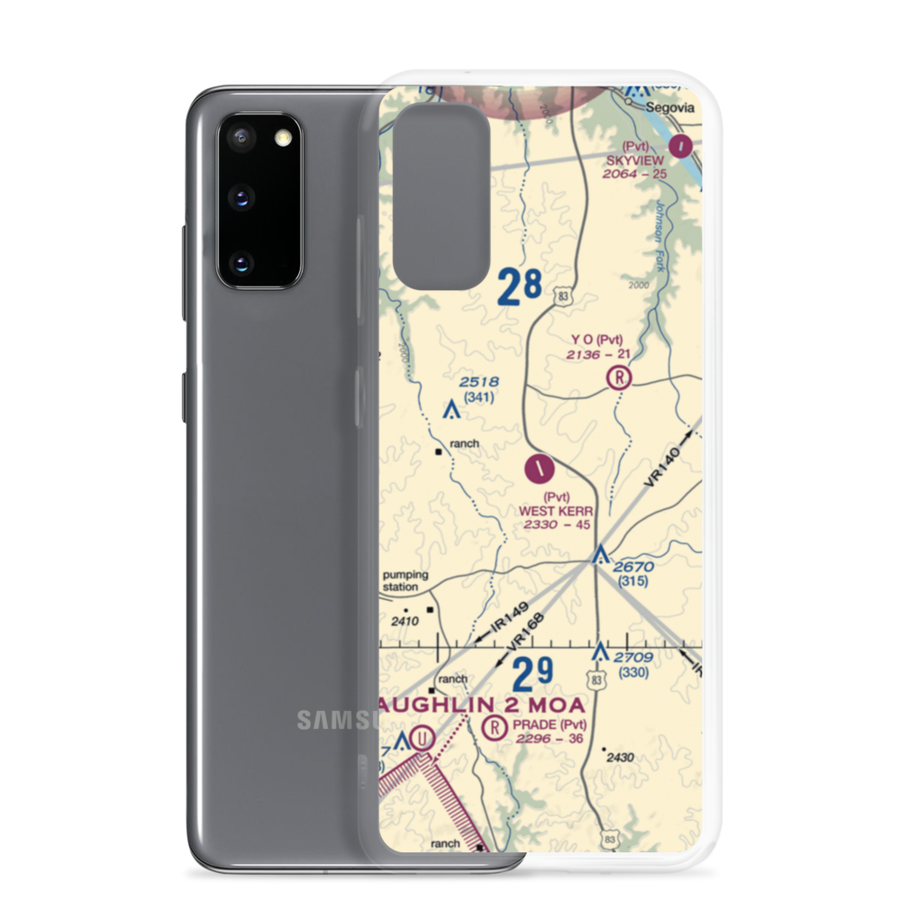West Kerr Ranch Airport (18TA) VFR Sectional Samsung Case Samsung Galaxy S20 model shown