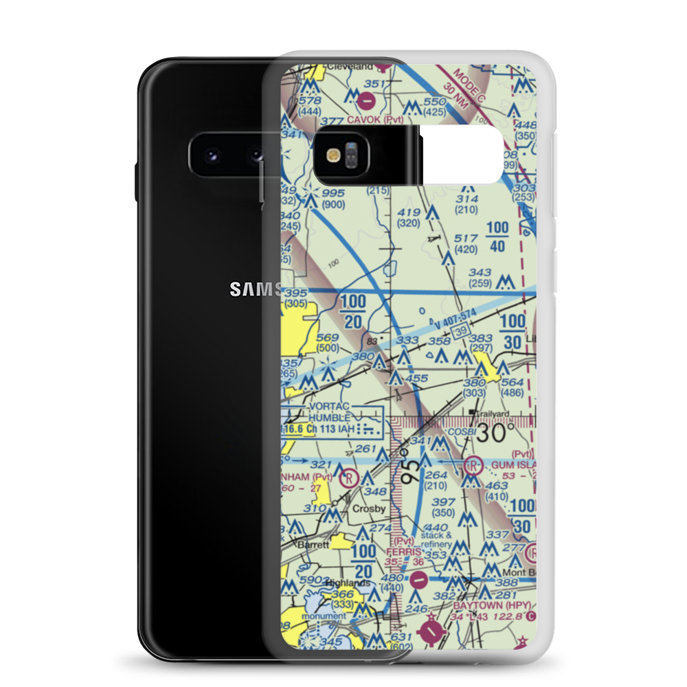 West Liberty Airport (TS35) VFR Sectional Samsung Case Samsung Galaxy S10 model shown