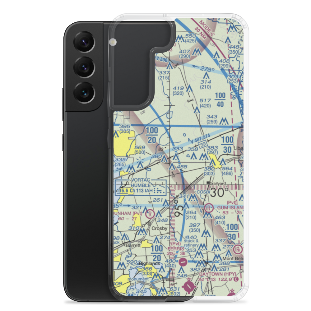 West Liberty Airport (TS35) VFR Sectional Samsung Case Samsung Galaxy S22 Plus model shown