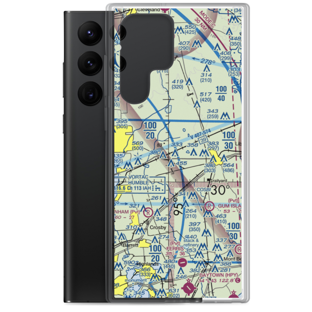 West Liberty Airport (TS35) VFR Sectional Samsung Case Samsung Galaxy S22 Ultra model shown