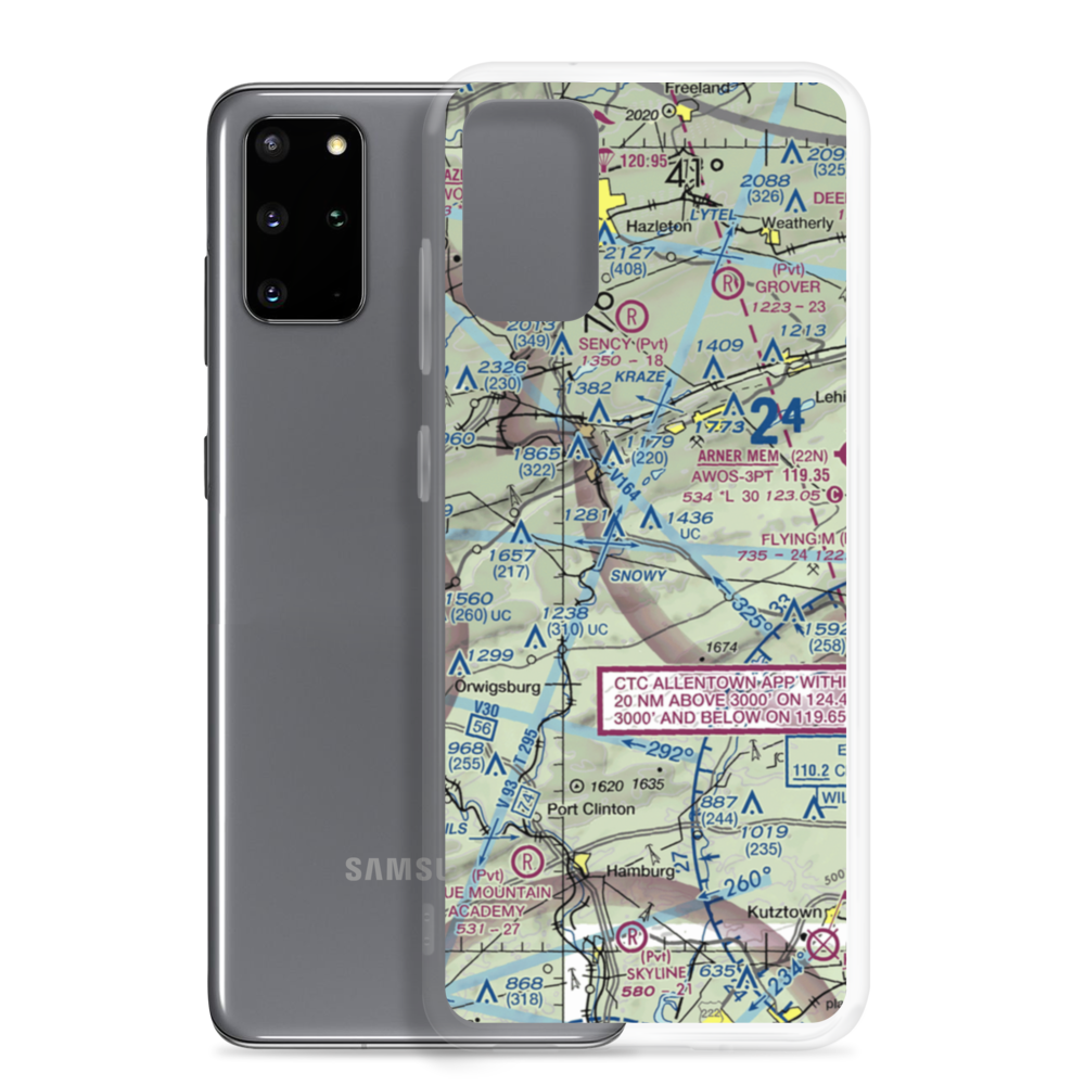 West Penn Township Airport (PS99) VFR Sectional Samsung Case Samsung Galaxy S20 Plus model shown