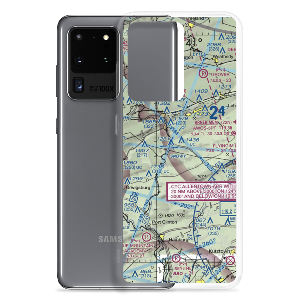 West Penn Township Airport (PS99) VFR Sectional Samsung Case Samsung Galaxy S20 Ultra model shown