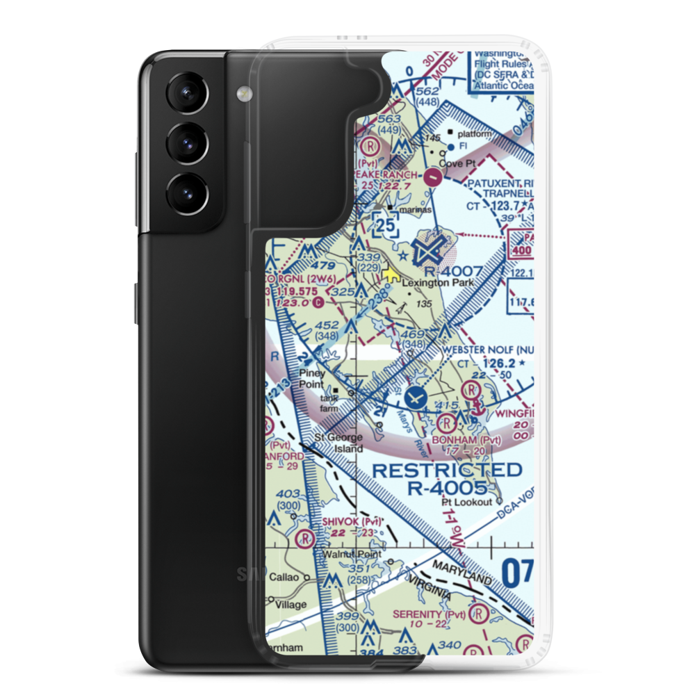 West St Mary's Airport (3MD6) VFR Sectional Samsung Case Samsung Galaxy S21 Plus model shown