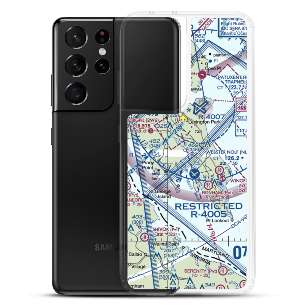 West St Mary's Airport (3MD6) VFR Sectional Samsung Case Samsung Galaxy S21 Ultra model shown