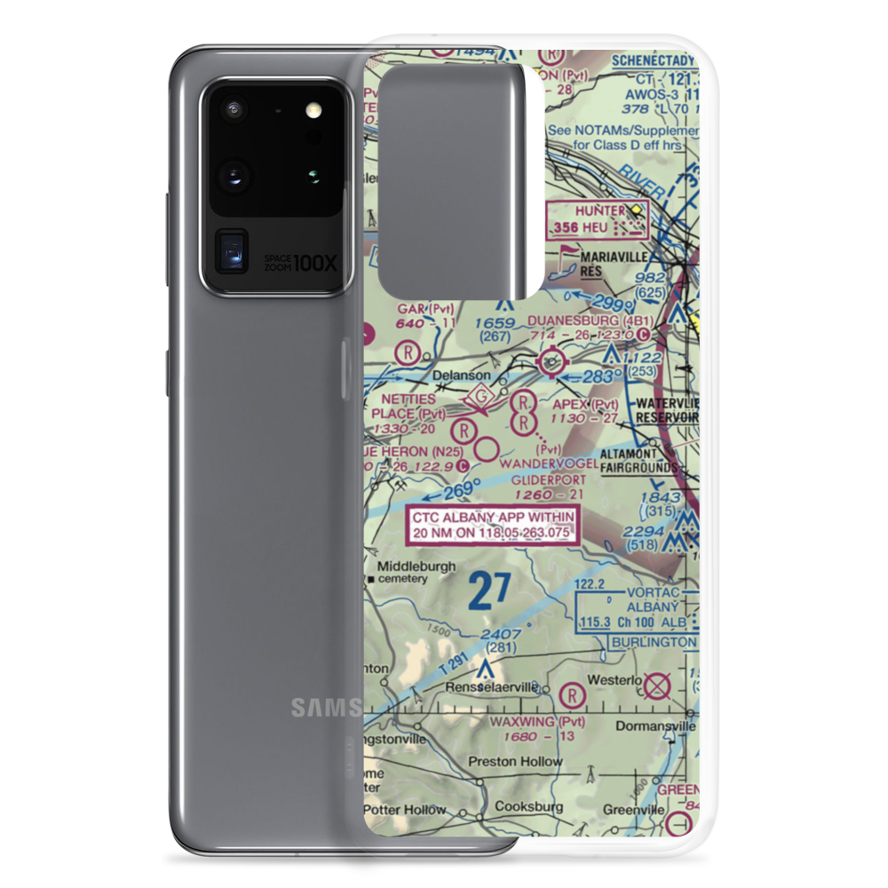West Township Airport (6NY4) VFR Sectional Samsung Case Samsung Galaxy S20 Ultra model shown