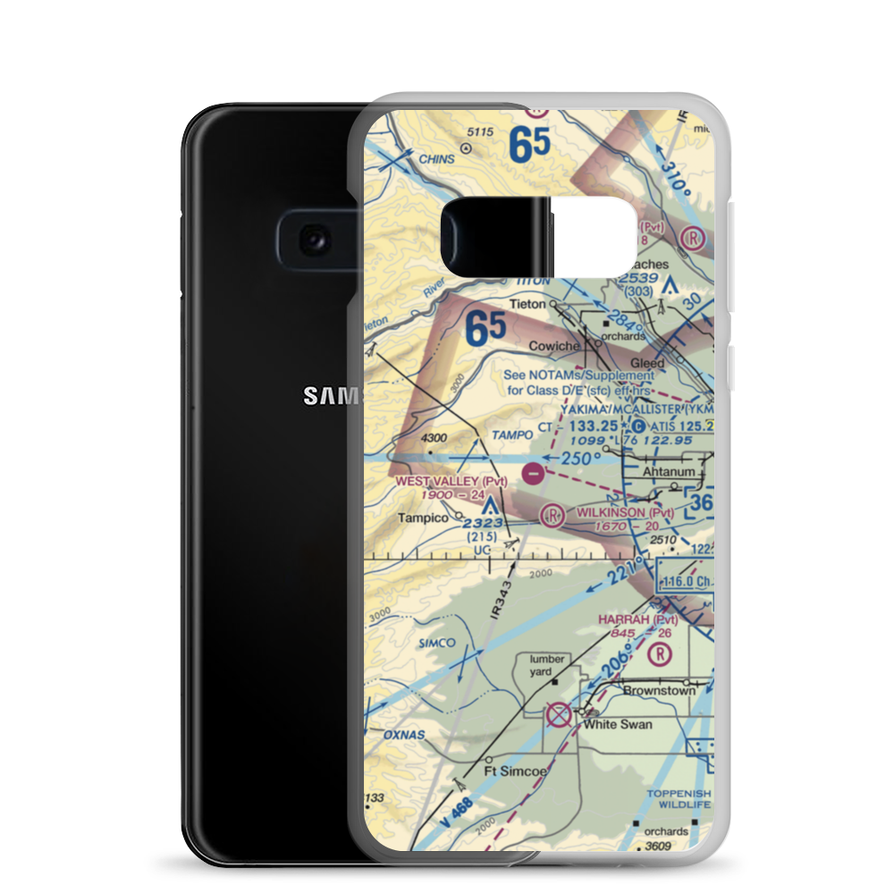 West Valley Airport (48WA) VFR Sectional Samsung Case Samsung Galaxy S10e model shown