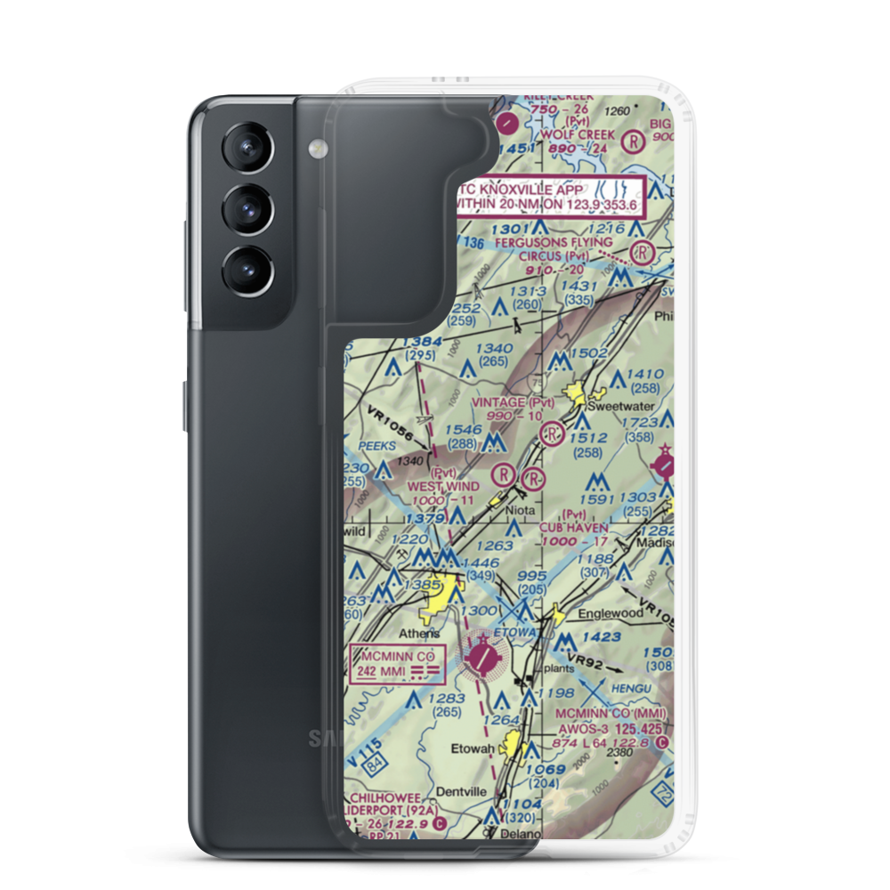 West Wind Airpark (TN64) VFR Sectional Samsung Case Samsung Galaxy S21 model shown