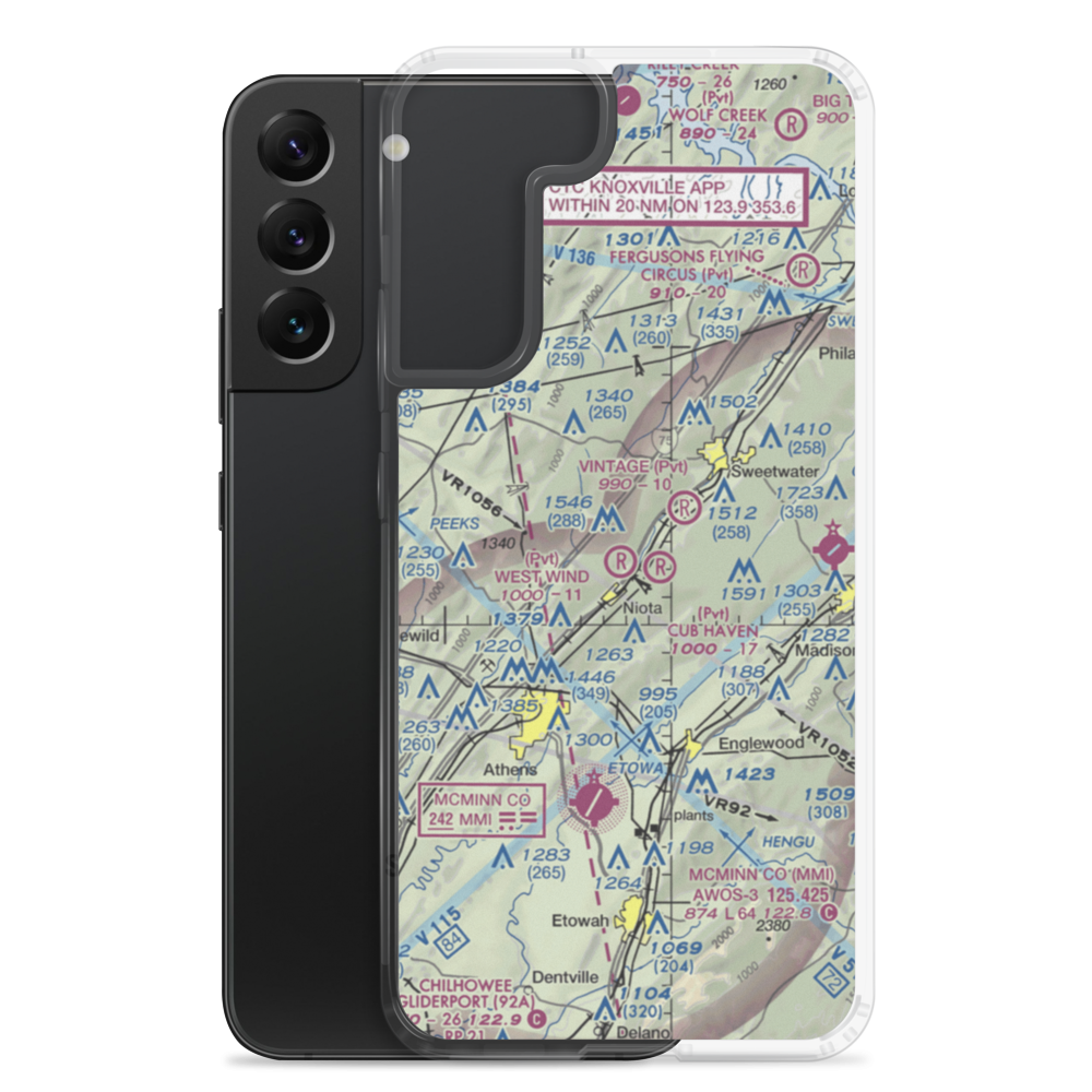 West Wind Airpark (TN64) VFR Sectional Samsung Case Samsung Galaxy S22 Plus model shown