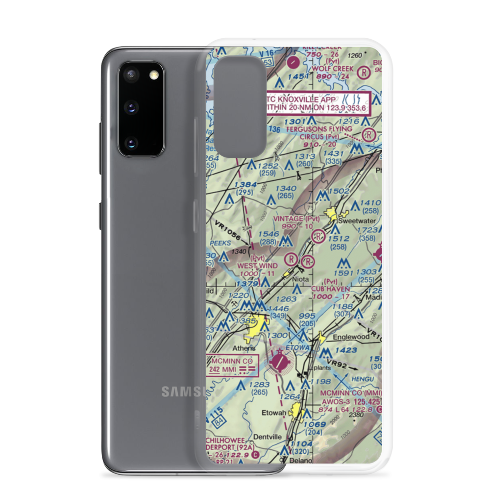 West Wind Airpark (TN64) VFR Sectional Samsung Case Samsung Galaxy S20 model shown