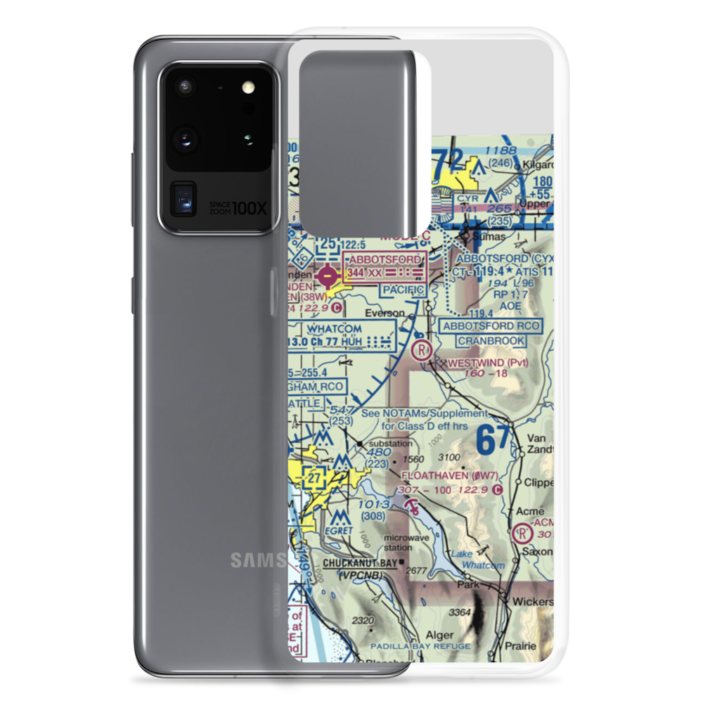 West Wind Airport (7WA3) VFR Sectional Samsung Case Samsung Galaxy S20 Ultra model shown