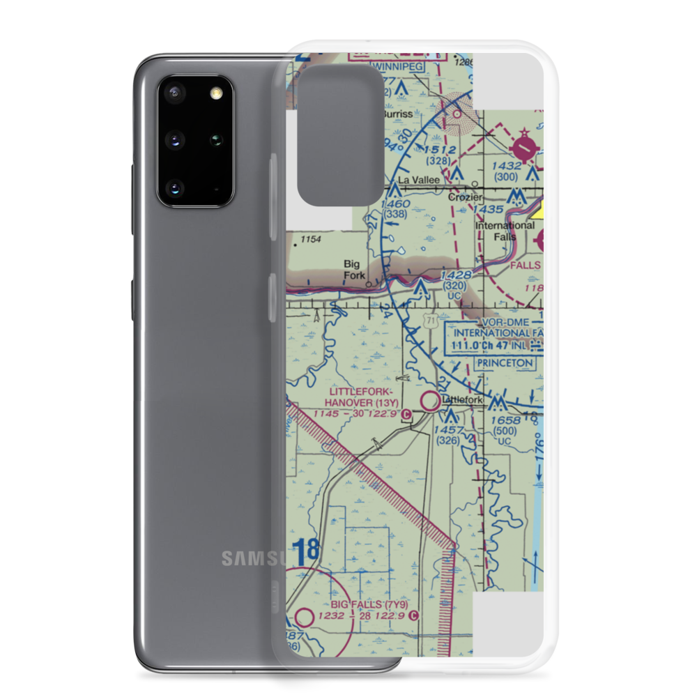 West Wind Airport (MN23) VFR Sectional Samsung Case Samsung Galaxy S20 Plus model shown