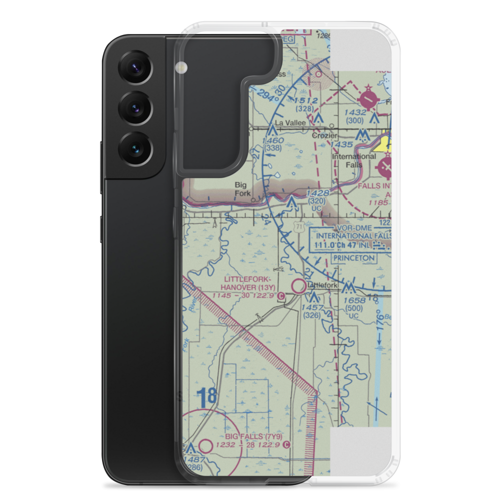 West Wind Airport (MN23) VFR Sectional Samsung Case Samsung Galaxy S22 Plus model shown