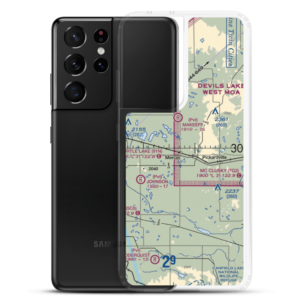 Westerlind Airport (2ND1) VFR Sectional Samsung Case Samsung Galaxy S21 Ultra model shown