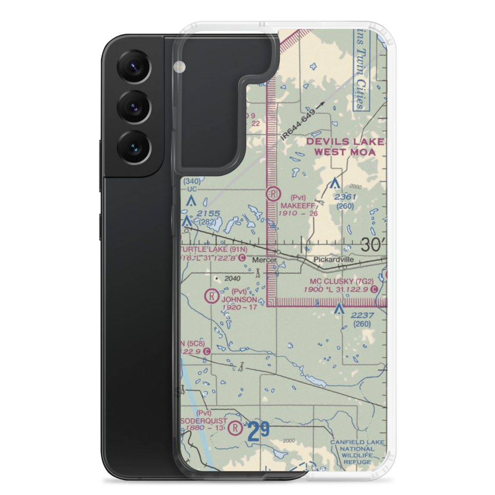 Westerlind Airport (2ND1) VFR Sectional Samsung Case Samsung Galaxy S22 Plus model shown