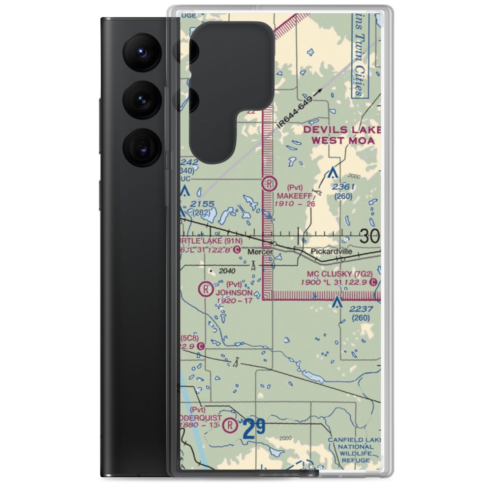 Westerlind Airport (2ND1) VFR Sectional Samsung Case Samsung Galaxy S22 Ultra model shown