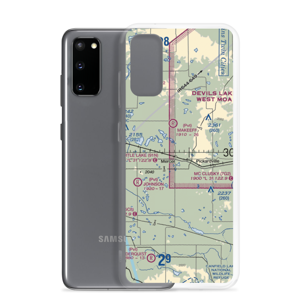 Westerlind Airport (2ND1) VFR Sectional Samsung Case Samsung Galaxy S20 model shown