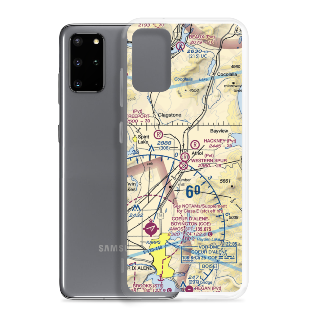 Western Spur Airport (ID48) VFR Sectional Samsung Case Samsung Galaxy S20 Plus model shown
