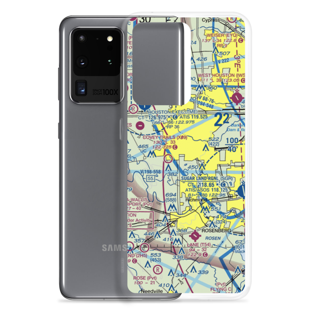 Westheimer Air Park (O07) VFR Sectional Samsung Case Samsung Galaxy S20 Ultra model shown