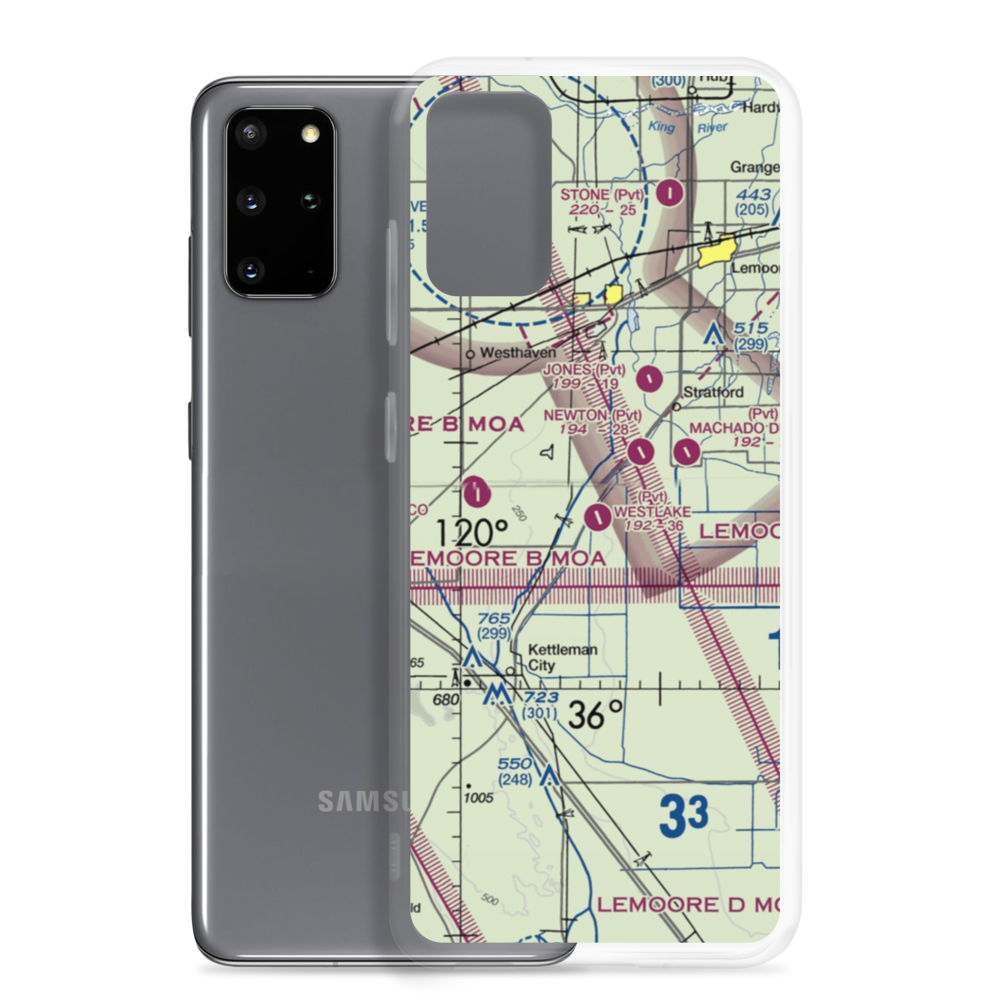 Westlake Farms Airport (92CA) VFR Sectional Samsung Case Samsung Galaxy S20 Plus model shown