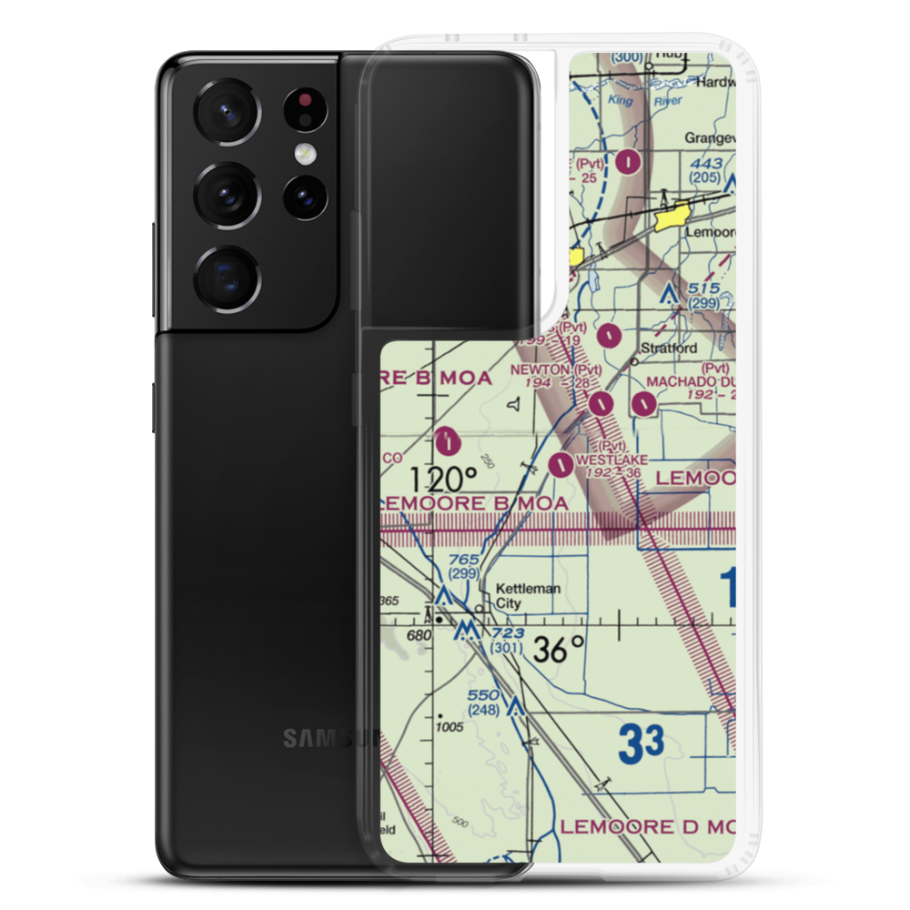 Westlake Farms Airport (92CA) VFR Sectional Samsung Case Samsung Galaxy S21 Ultra model shown
