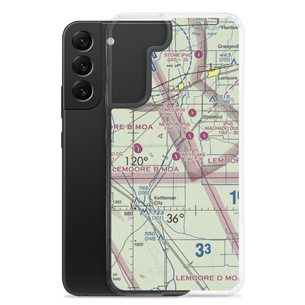 Westlake Farms Airport (92CA) VFR Sectional Samsung Case Samsung Galaxy S22 Plus model shown