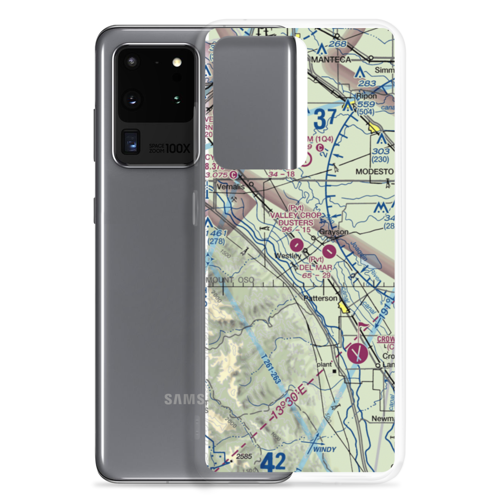 Westley Airport (CA67) VFR Sectional Samsung Case Samsung Galaxy S20 Ultra model shown