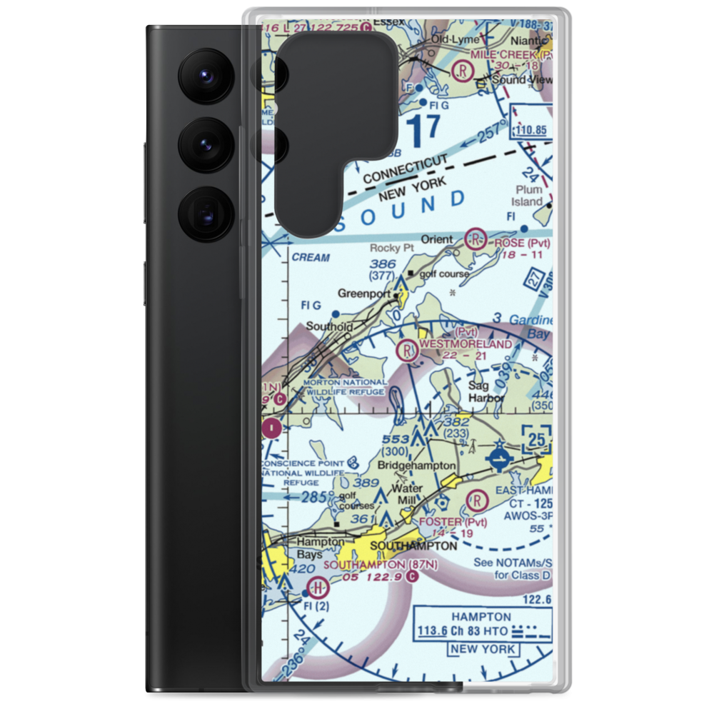 Westmoreland Airport (49NY) VFR Sectional Samsung Case Samsung Galaxy S22 Ultra model shown