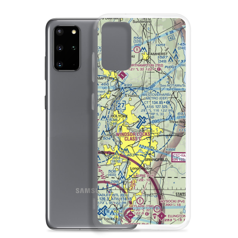 Westover ARB/Metropolitan Airport (CEF) VFR Sectional Samsung Case Samsung Galaxy S20 Plus model shown