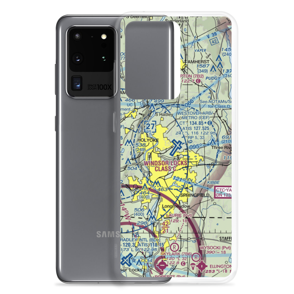 Westover ARB/Metropolitan Airport (CEF) VFR Sectional Samsung Case Samsung Galaxy S20 Ultra model shown