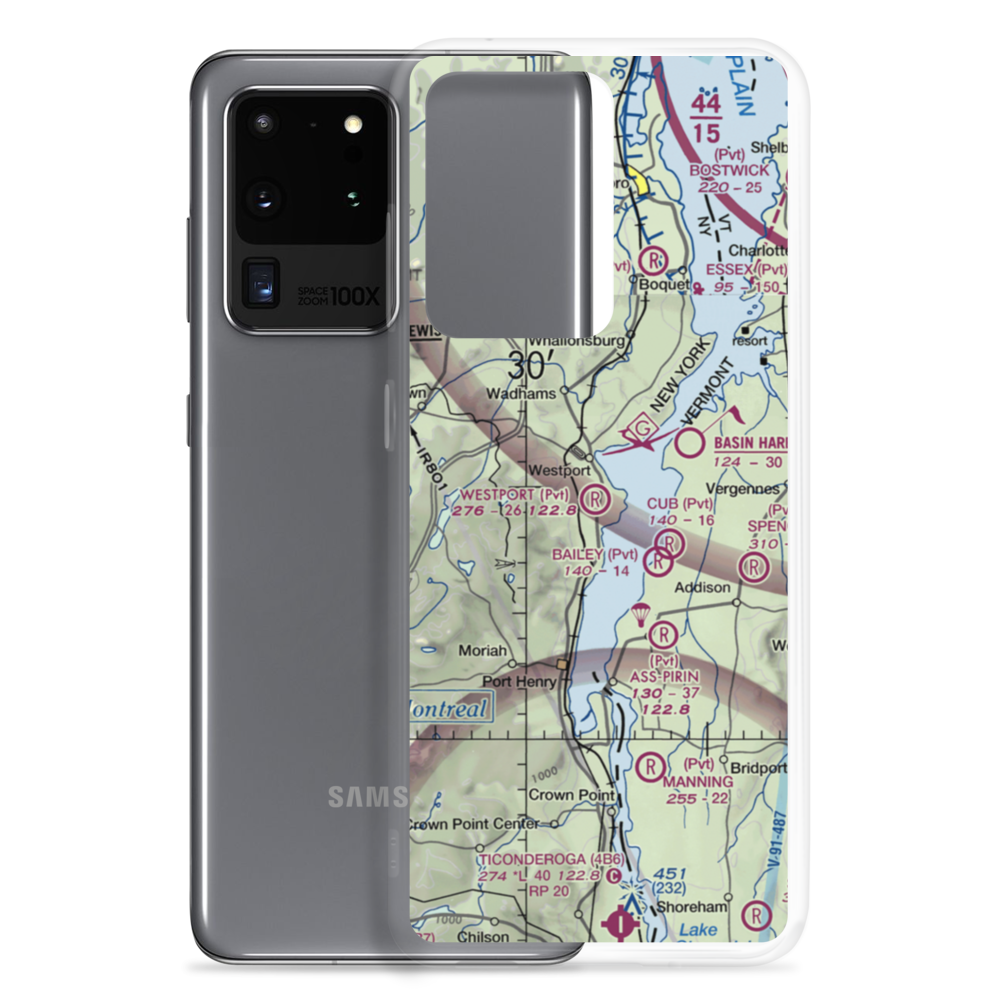 Westport Airport (12NK) VFR Sectional Samsung Case Samsung Galaxy S20 Ultra model shown