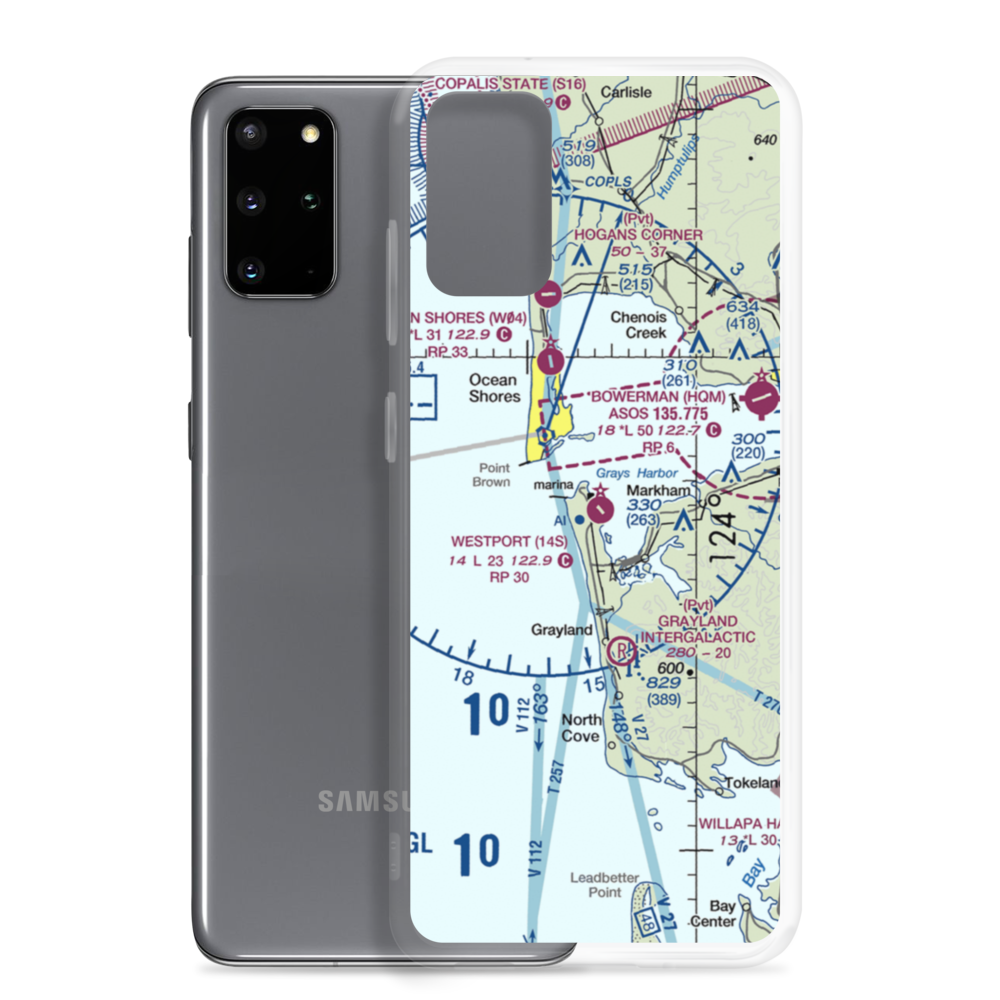 Westport Airport (14S) VFR Sectional Samsung Case Samsung Galaxy S20 Plus model shown