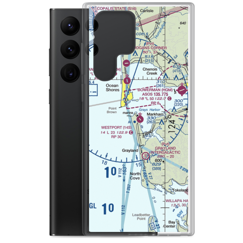 Westport Airport (14S) VFR Sectional Samsung Case Samsung Galaxy S22 Ultra model shown