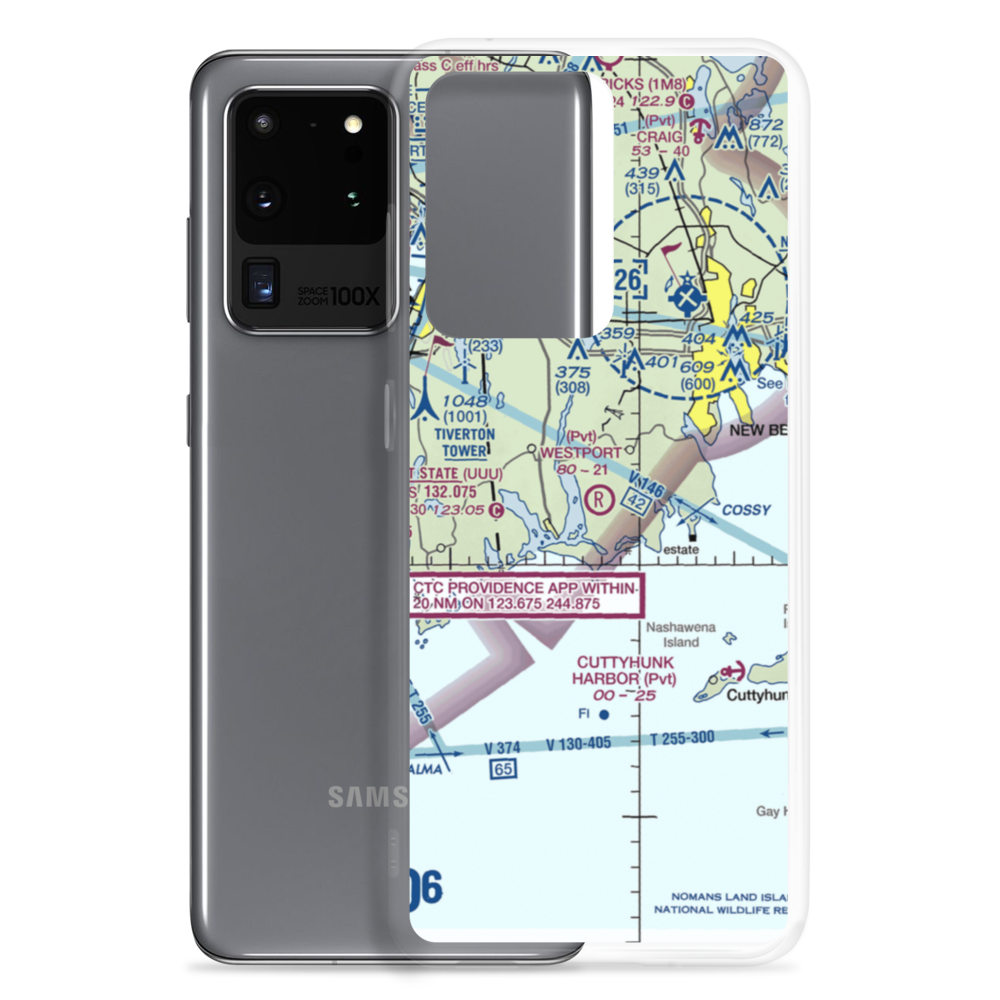 Westport Airport (3MA5) VFR Sectional Samsung Case Samsung Galaxy S20 Ultra model shown