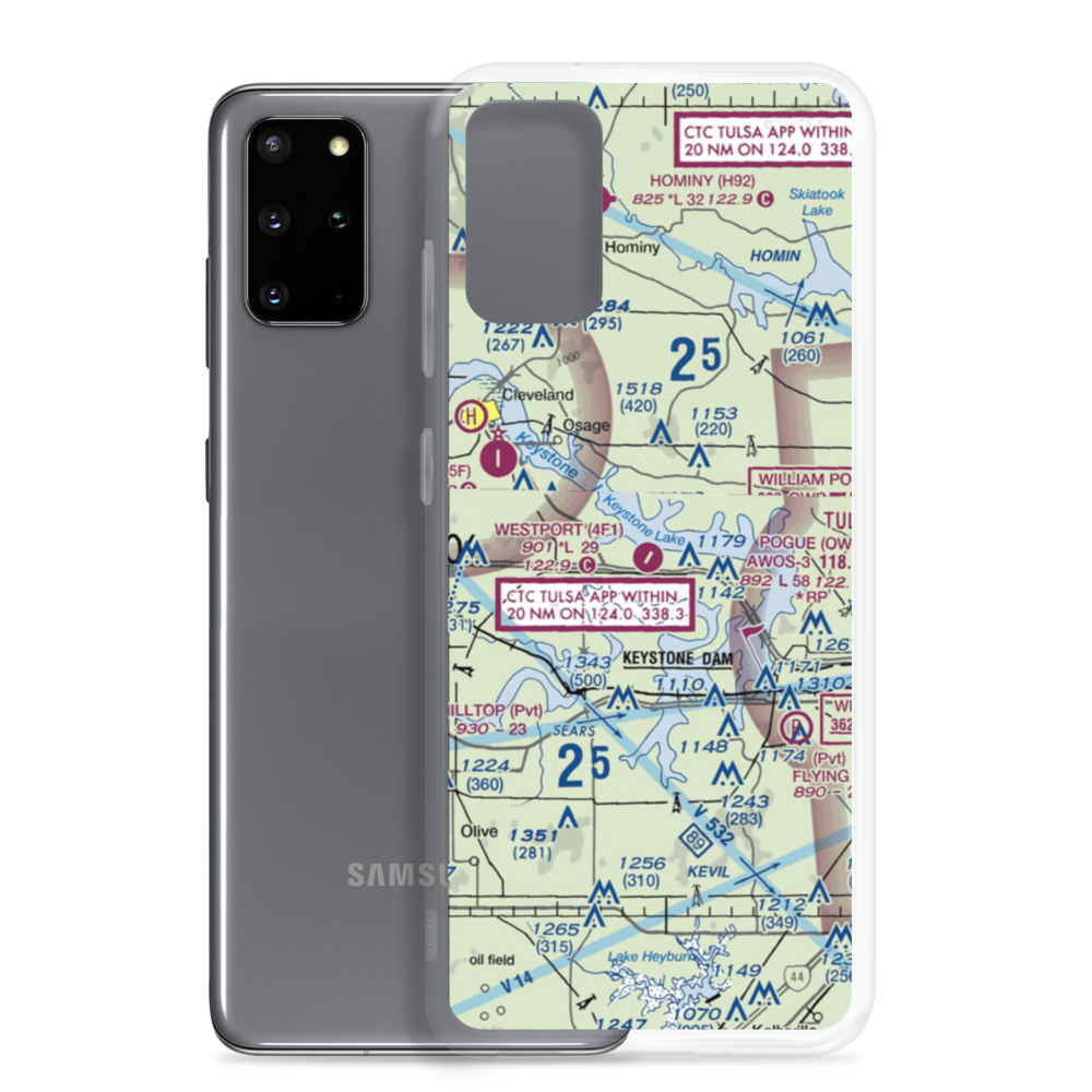 Westport Airport (4F1) VFR Sectional Samsung Case Samsung Galaxy S20 Plus model shown