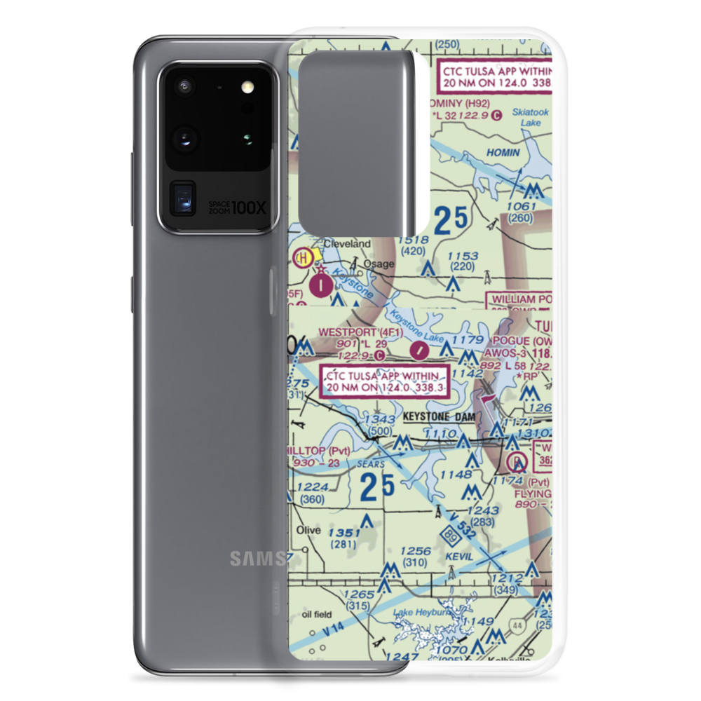 Westport Airport (4F1) VFR Sectional Samsung Case Samsung Galaxy S20 Ultra model shown