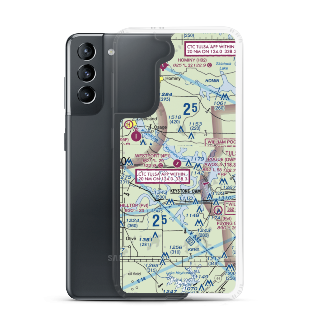 Westport Airport (4F1) VFR Sectional Samsung Case Samsung Galaxy S21 model shown
