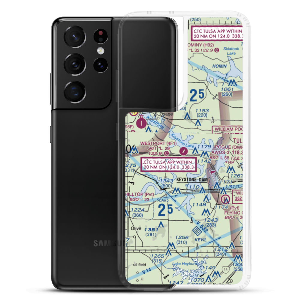 Westport Airport (4F1) VFR Sectional Samsung Case Samsung Galaxy S21 Ultra model shown