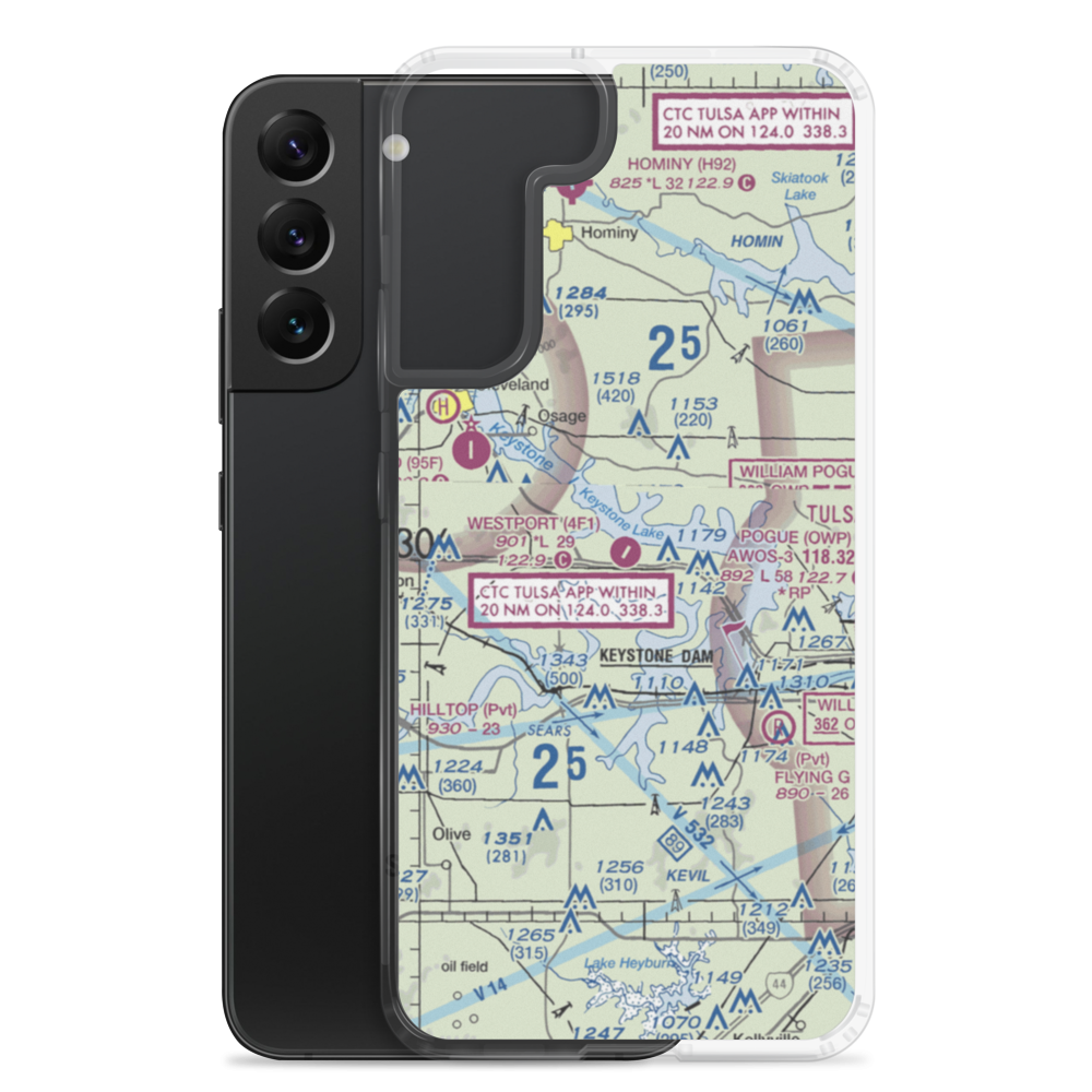 Westport Airport (4F1) VFR Sectional Samsung Case Samsung Galaxy S22 Plus model shown