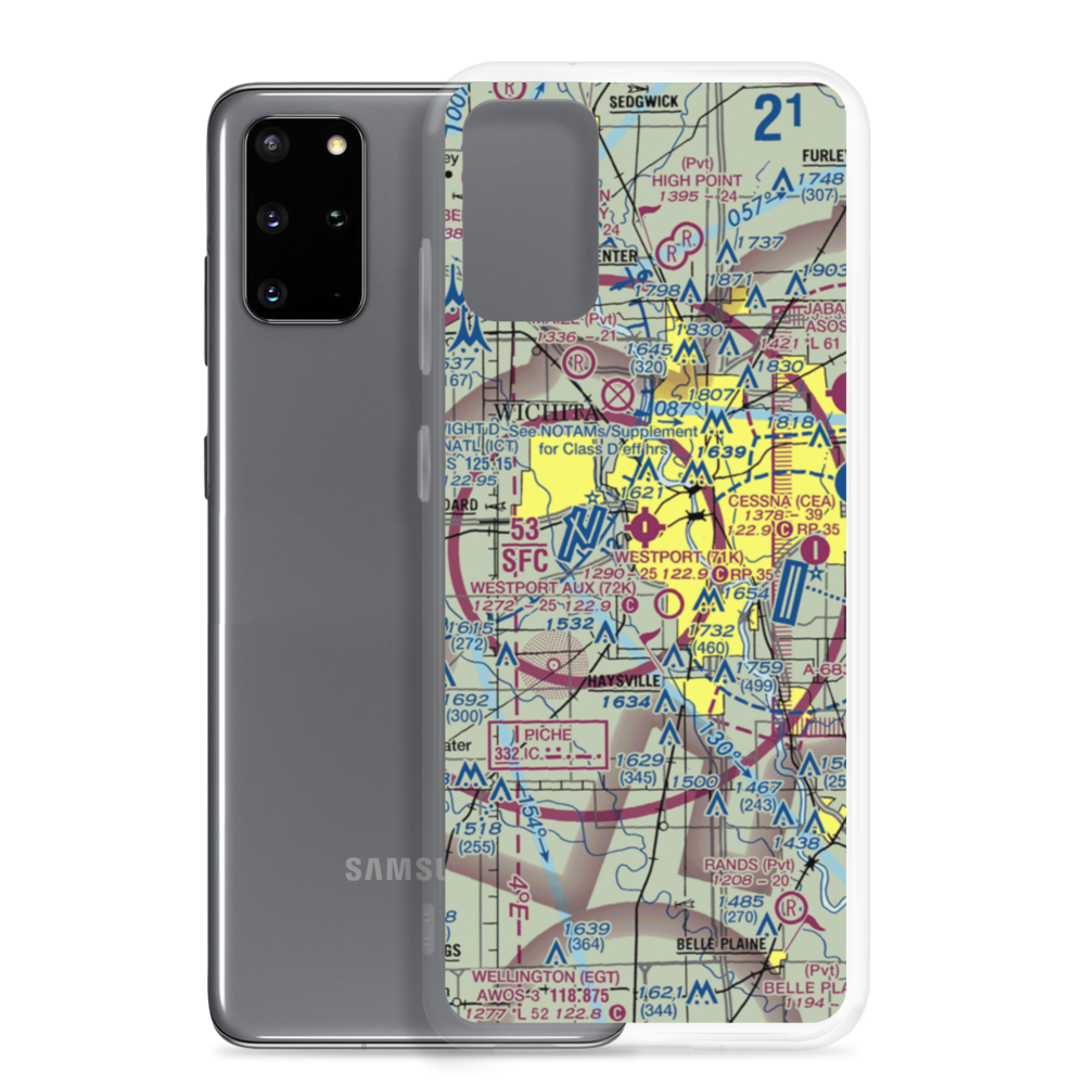 Westport Airport (71K) VFR Sectional Samsung Case Samsung Galaxy S20 Plus model shown