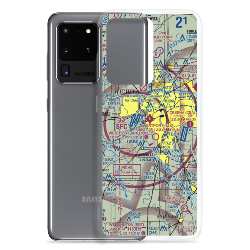 Westport Airport (71K) VFR Sectional Samsung Case Samsung Galaxy S20 Ultra model shown
