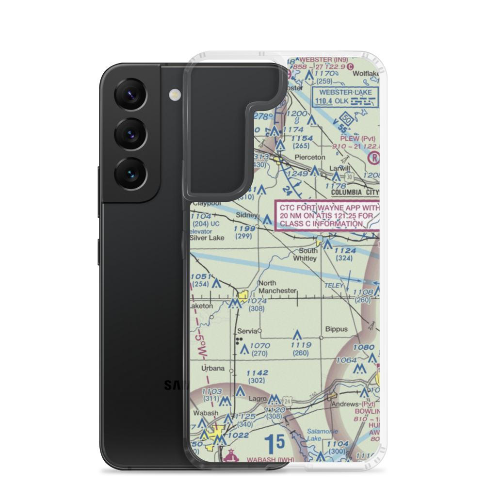 Westrick Airport (47II) VFR Sectional Samsung Case Samsung Galaxy S22 model shown