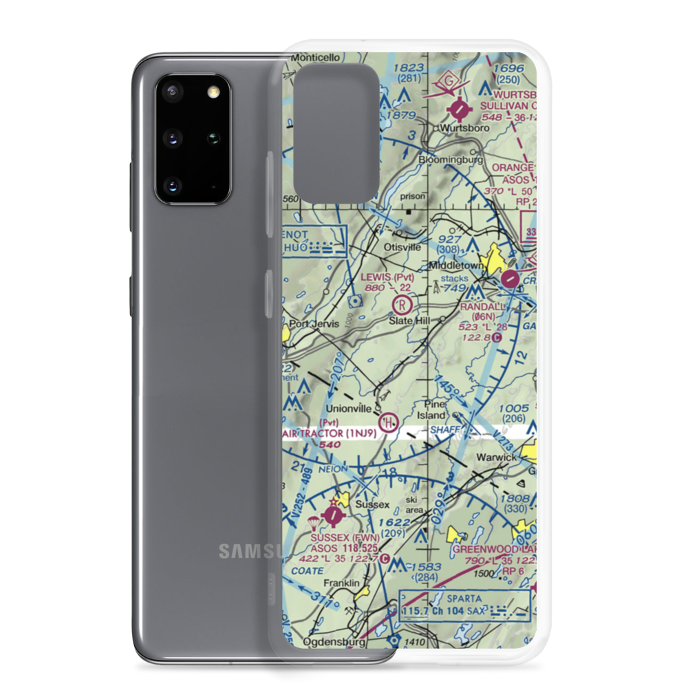 Westtown Airport (1NK5) VFR Sectional Samsung Case Samsung Galaxy S20 Plus model shown