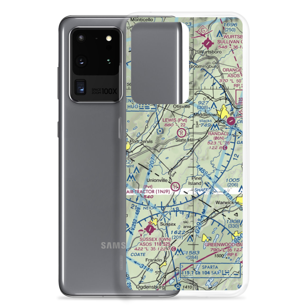 Westtown Airport (1NK5) VFR Sectional Samsung Case Samsung Galaxy S20 Ultra model shown