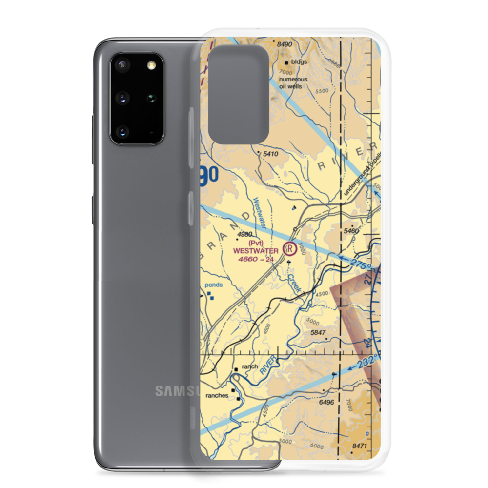 Westwater Airport (UT42) VFR Sectional Samsung Case Samsung Galaxy S20 Plus model shown