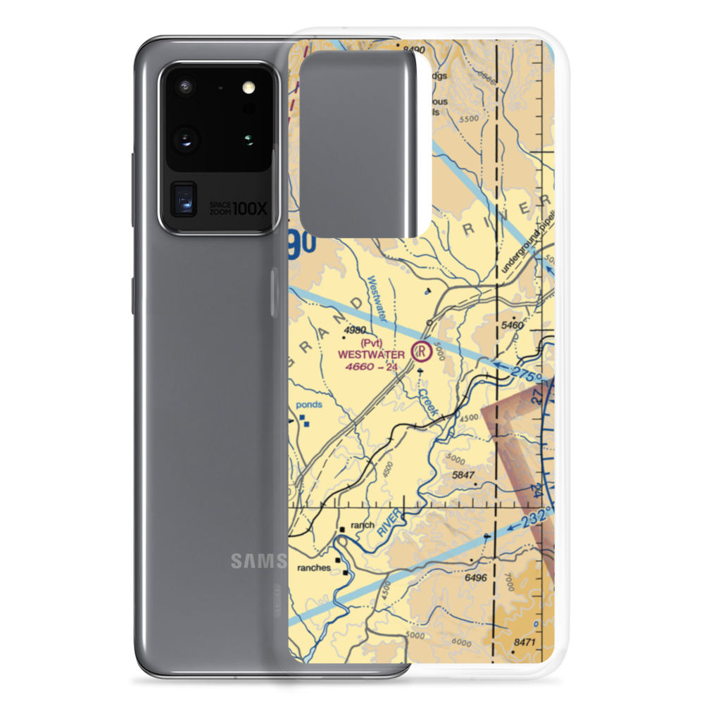 Westwater Airport (UT42) VFR Sectional Samsung Case Samsung Galaxy S20 Ultra model shown