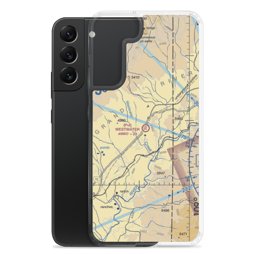 Westwater Airport (UT42) VFR Sectional Samsung Case Samsung Galaxy S22 Plus model shown